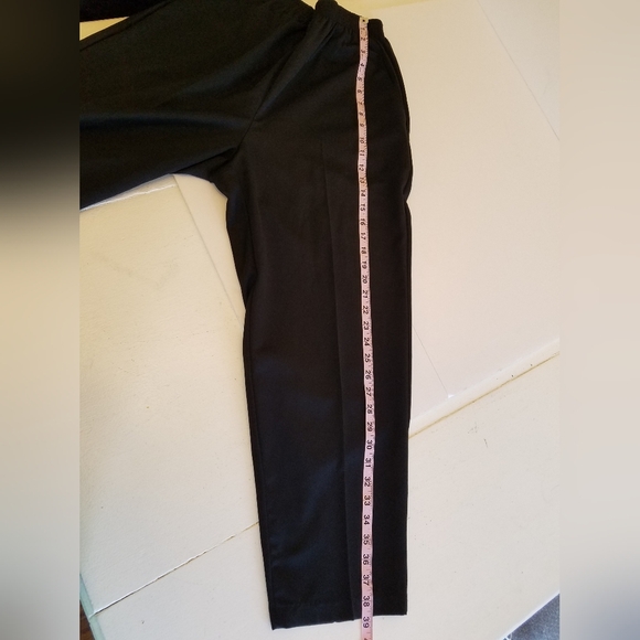 Dress Barn Woman Black  Elastic Waist Pants  Size 14WP Made in USA - Picture 12 of 14